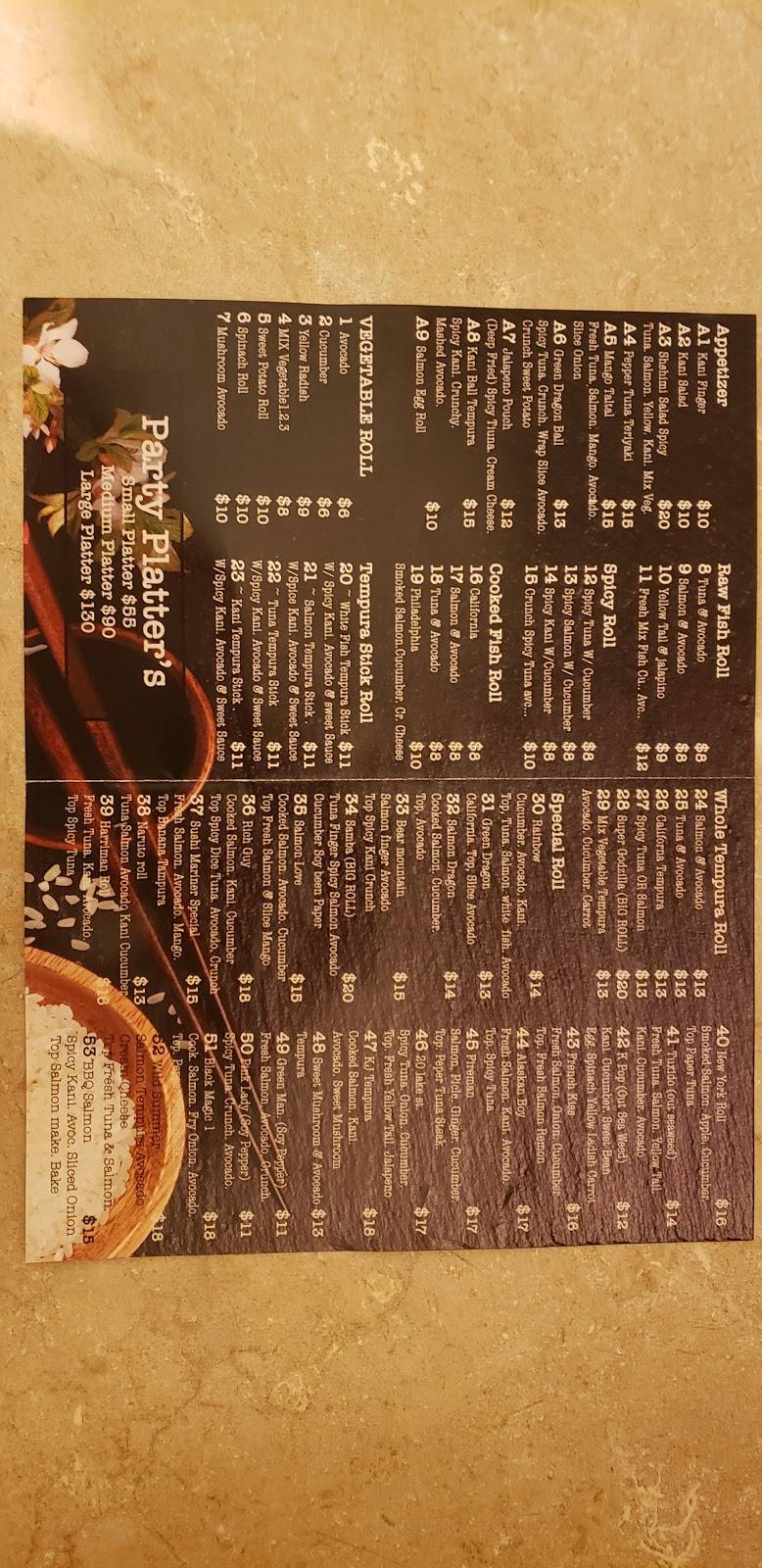 Marine Sushi Mariners | restaurant | 20 Lake St, Monroe, NY 10950, USA | 8453959630 OR +1 845-395-9630