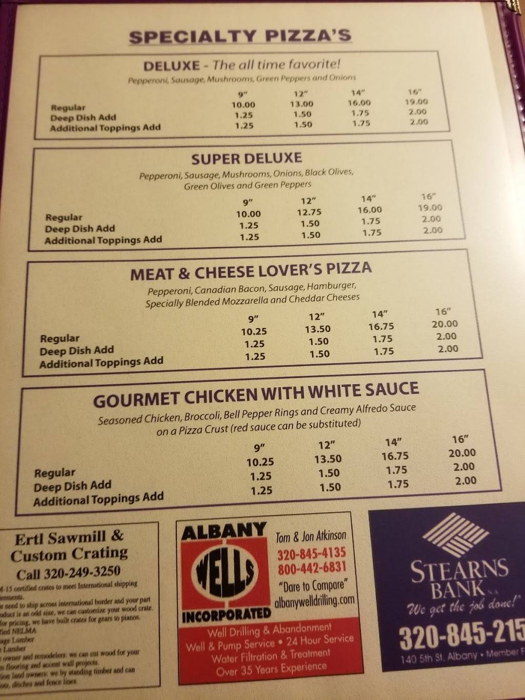 Albany Pizzaria | meal delivery | 121 4th St, Albany, MN 56307, USA | 3208454632 OR +1 320-845-4632