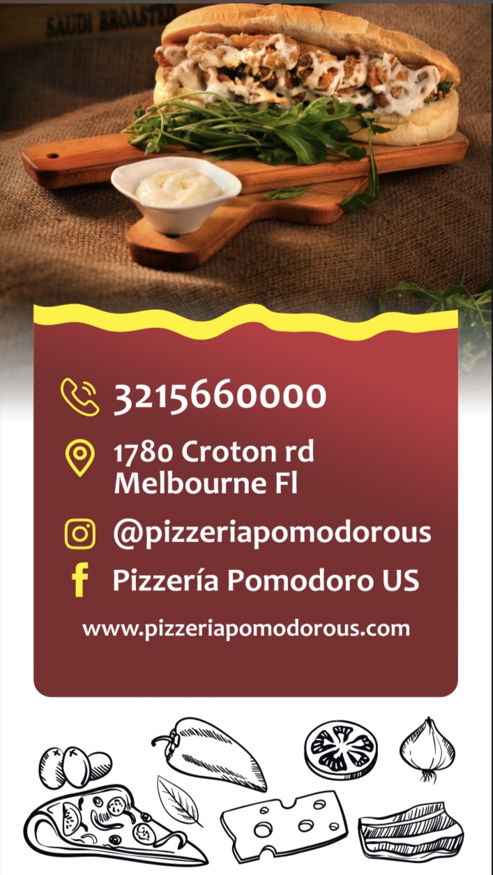 Pizzería Pomodoro | restaurant | 1780 Croton Rd, Melbourne, FL 32935, USA | 3215660000 OR +1 321-566-0000