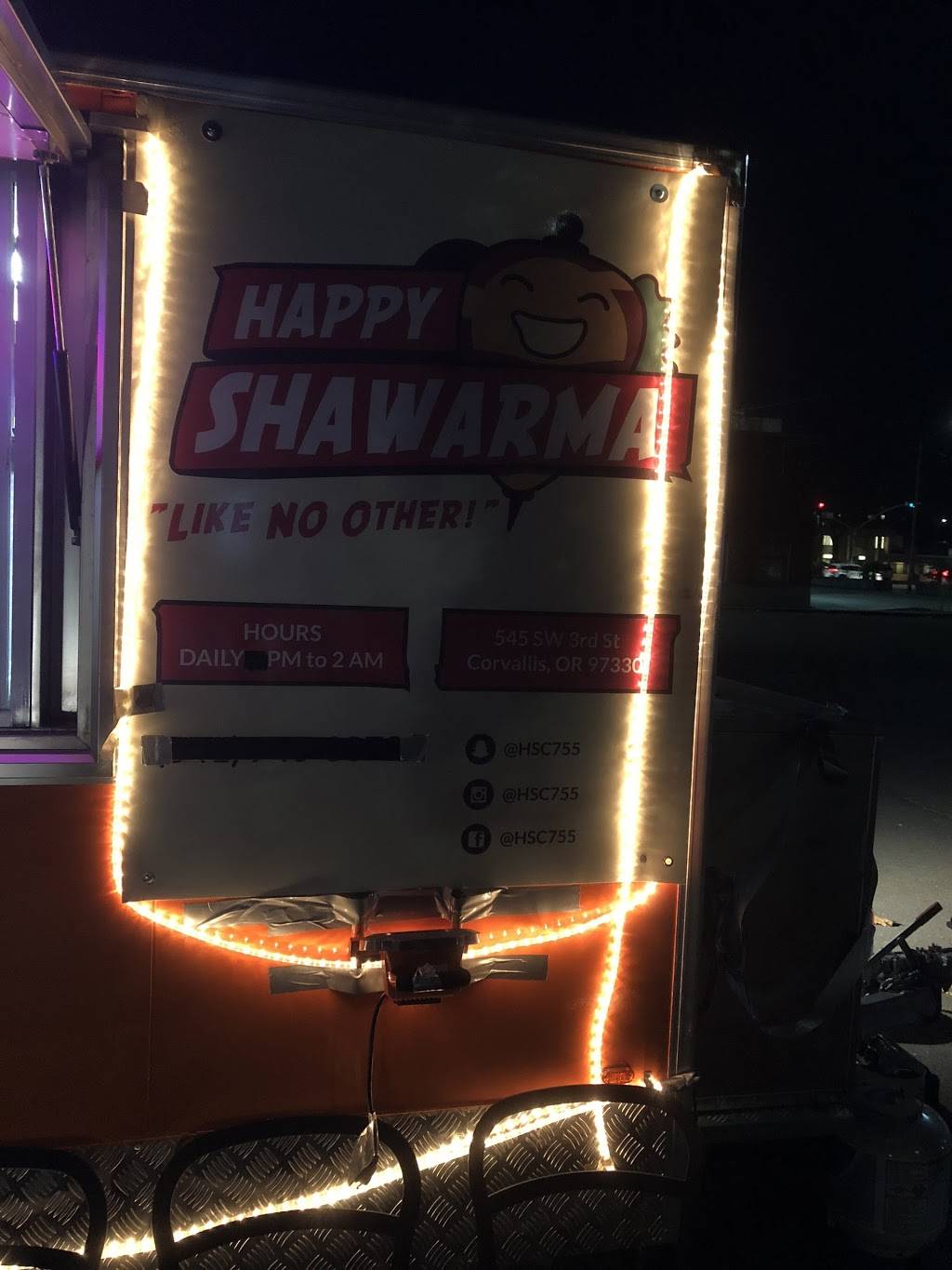 Happy Shawarma | restaurant | 525 SW 4th St, Corvallis, OR 97333, USA | 5418292283 OR +1 541-829-2283