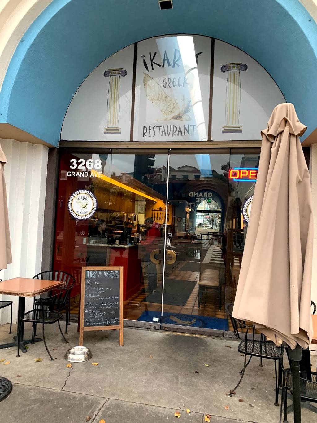 Ikaros Greek Restaurant | restaurant | 3268 Grand Ave, Oakland, CA 94610, USA | 5108994400 OR +1 510-899-4400