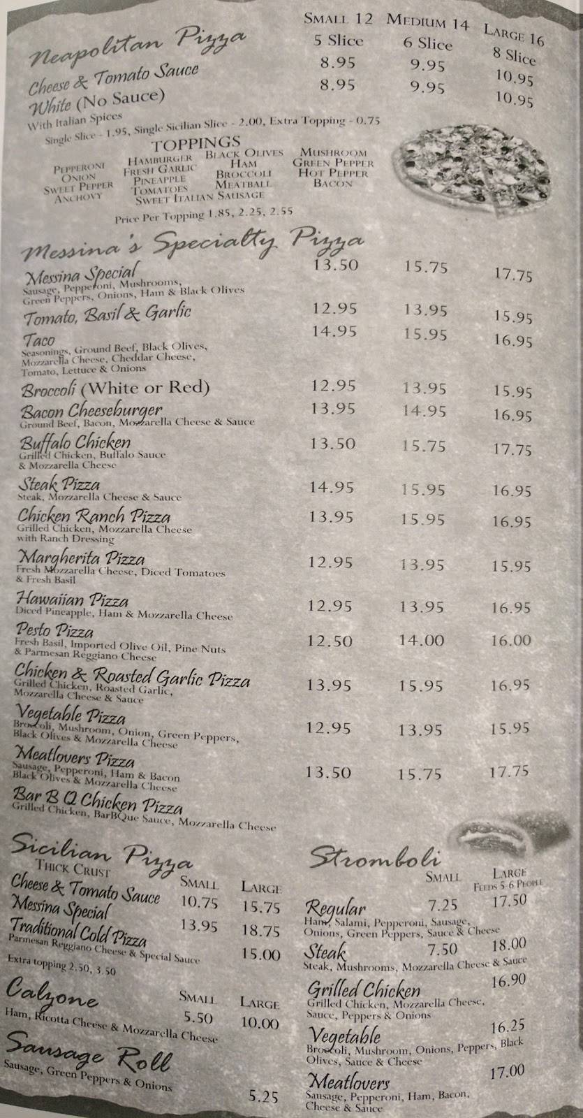 Messinas Pizza | restaurant | 191 Manheim Rd, Schuylkill Haven, PA 17972, USA | 5703854311 OR +1 570-385-4311