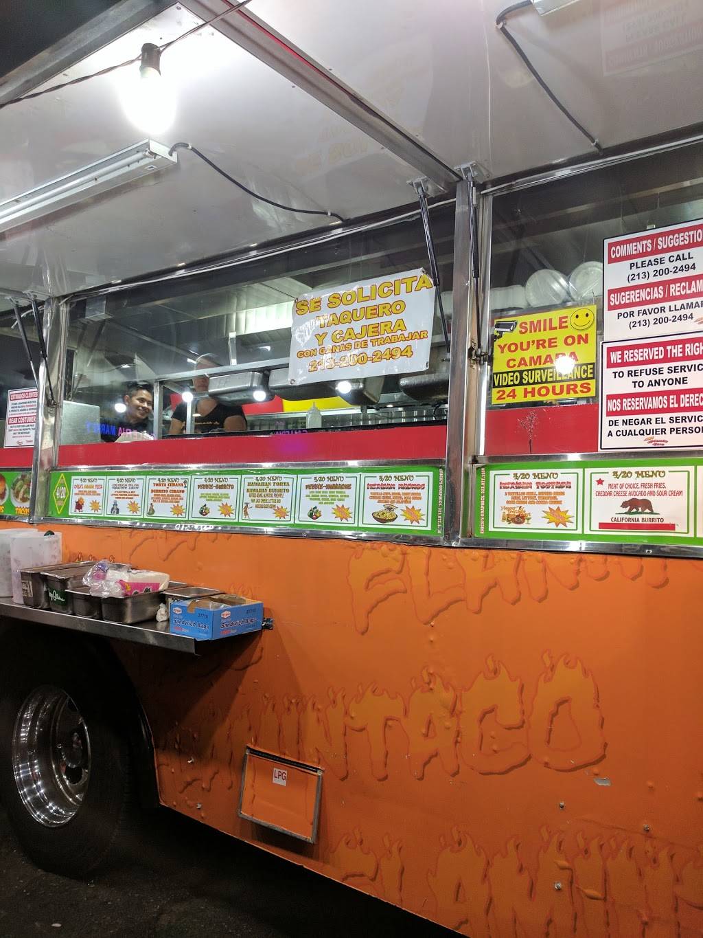 El Flamin Taco | restaurant | 505 Vermont Ave, Los Angeles, CA 90020, USA | 2137181790 OR +1 213-718-1790