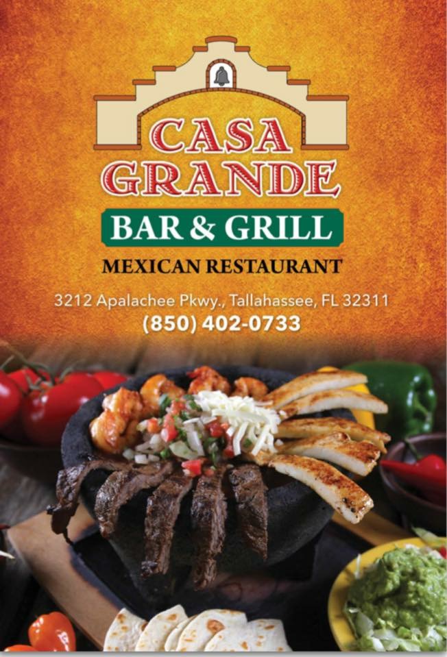 CASA GRANDE BAR & GRILL | restaurant | 3212 Apalachee Pkwy, Tallahassee, FL 32311, USA | 8504020733 OR +1 850-402-0733