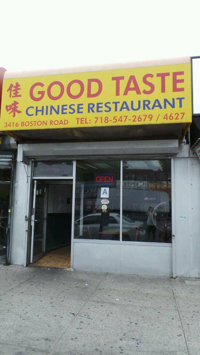 Good Taste | restaurant | 3416 Boston Rd, Bronx, NY 10469, USA | 7185472679 OR +1 718-547-2679
