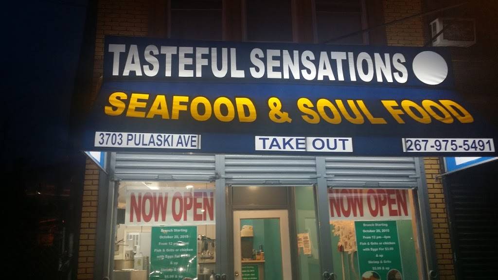 Tasteful Sensations Seafood & Soul Food | restaurant | 3703 Pulaski Ave, Philadelphia, PA 19140, USA | 2679755491 OR +1 267-975-5491