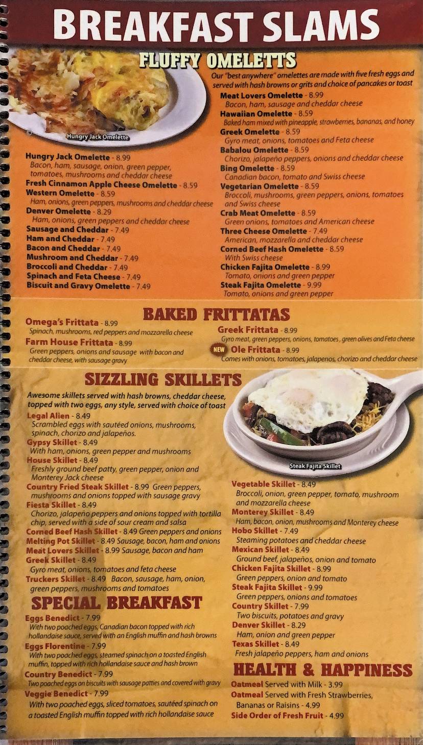 Omegas Family Restaurant | restaurant | 12026 IN-15, North Manchester, IN 46962, USA | 2609822999 OR +1 260-982-2999