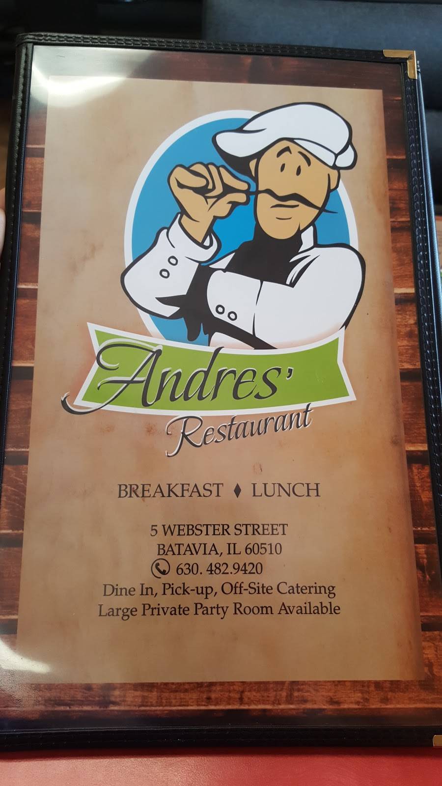 Andres Restaurant | restaurant | 5 Webster St, Batavia, IL 60510, USA | 6304829420 OR +1 630-482-9420