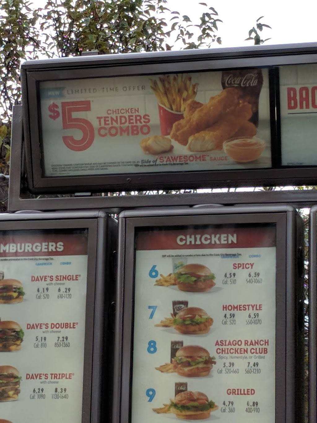 Wendys | restaurant | 1750 E Higgins Rd, Schaumburg, IL 60173, USA | 8476050225 OR +1 847-605-0225