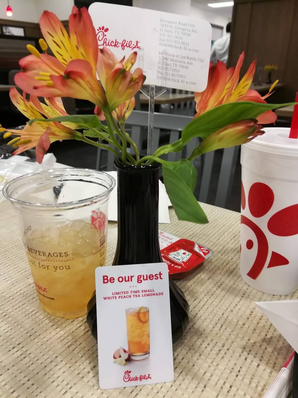 Chick-fil-A | restaurant | 12240 Montana Ave, El Paso, TX 79938, USA | 9158575950 OR +1 915-857-5950