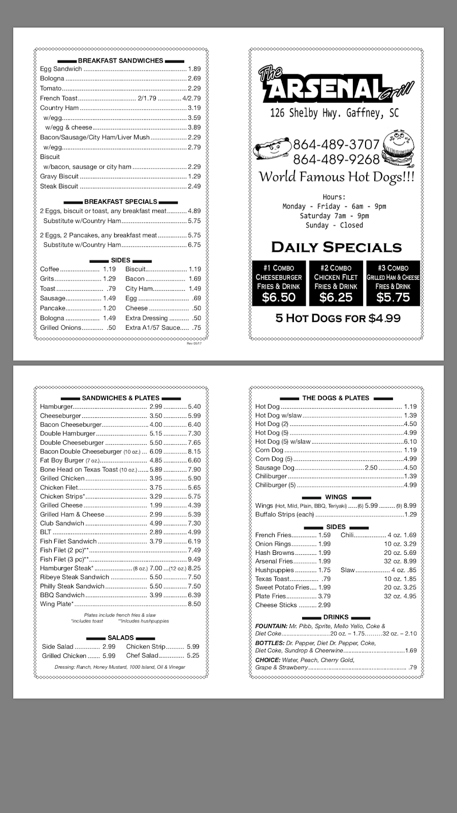 The Arsenal | restaurant | 126 Shelby Hwy, Gaffney, SC 29340, USA | 8644893707 OR +1 864-489-3707