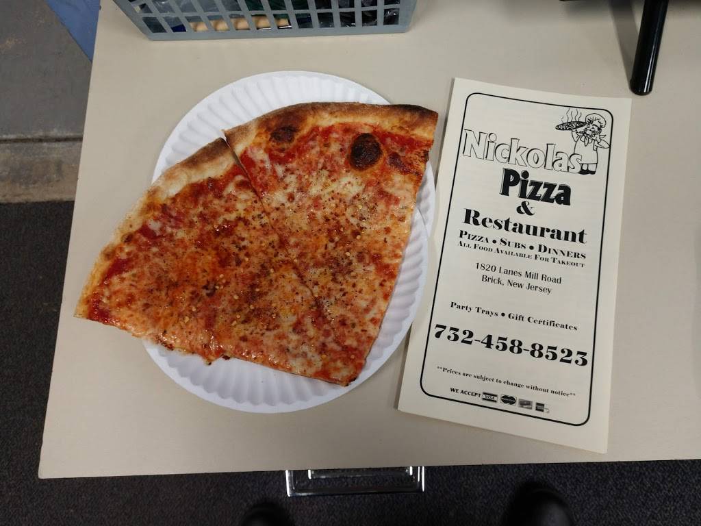 Nickolas Pizza Restaurant | restaurant | 1820 Lanes Mill Rd, Brick, NJ 08724, USA | 7324588523 OR +1 732-458-8523