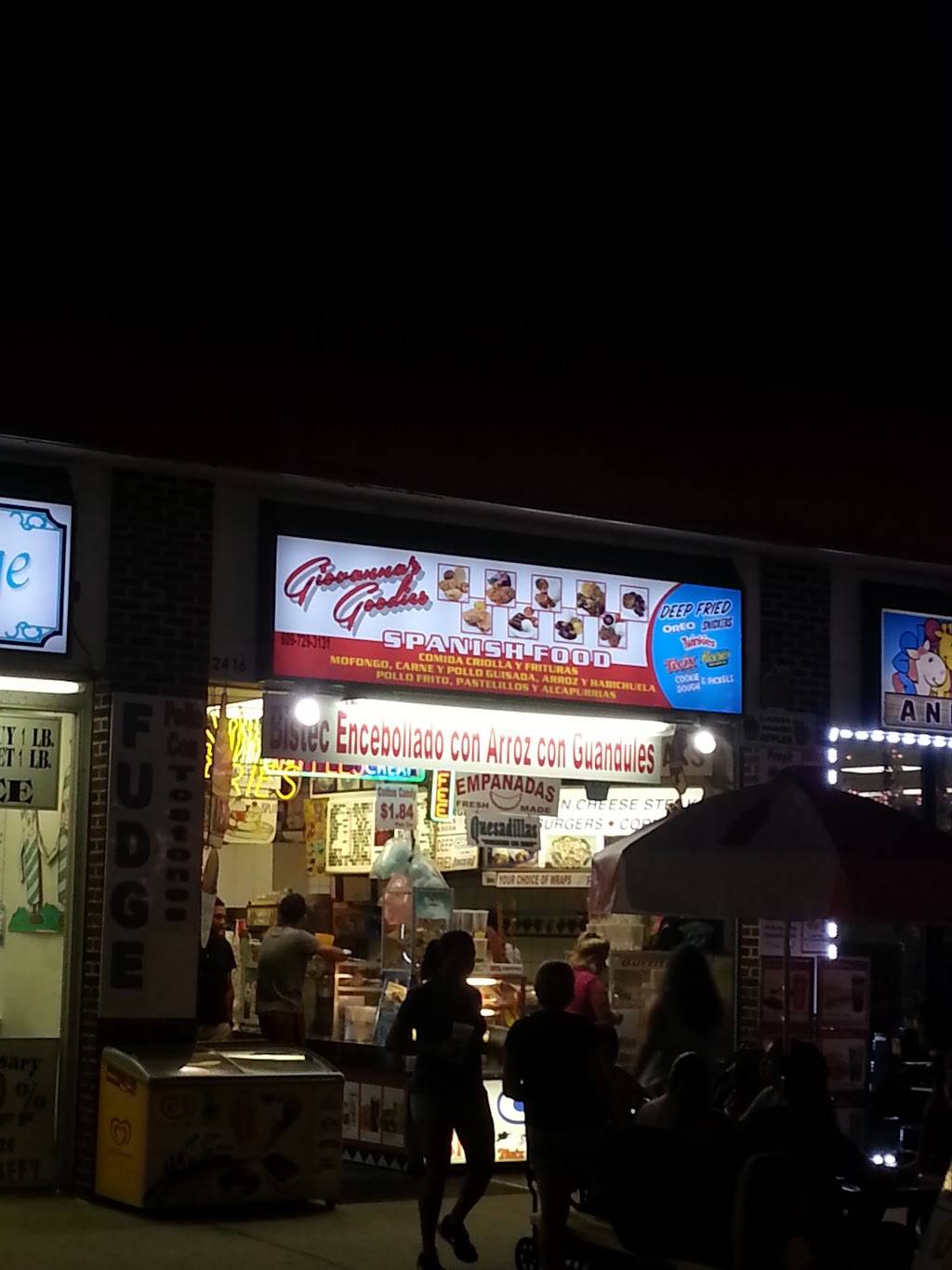 Giovannas Goodies | restaurant | 2416 Boardwalk, Wildwood, NJ 08260, USA | 6097293131 OR +1 609-729-3131