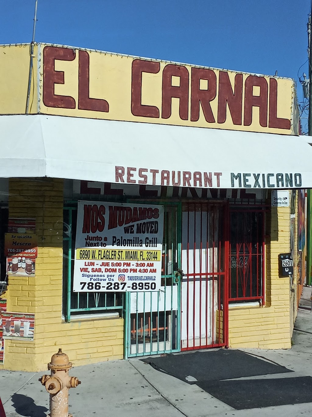 Tacos El Carnal | restaurant | 6888 W Flagler St, Miami, FL 33144, USA | 3053920830 OR +1 305-392-0830