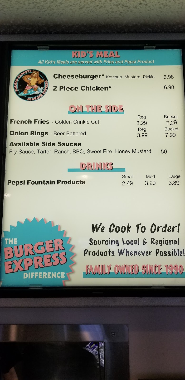 Burger Express | restaurant | 6708 Main St, Bonners Ferry, ID 83805, USA | 2082677347 OR +1 208-267-7347