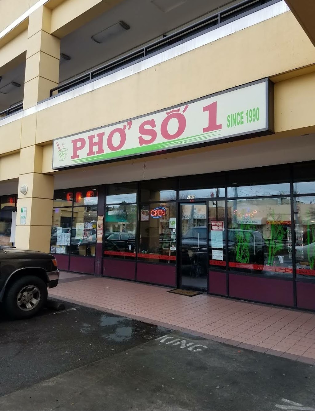 Phở Số 1 | restaurant | 1207 S Jackson St #107, Seattle, WA 98144, USA | 2068602824 OR +1 206-860-2824