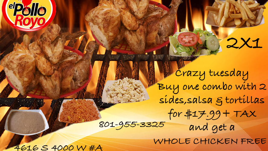 El Pollo Royo | restaurant | 4616 4000 W #A, West Valley City, UT 84120, USA | 8019553325 OR +1 801-955-3325