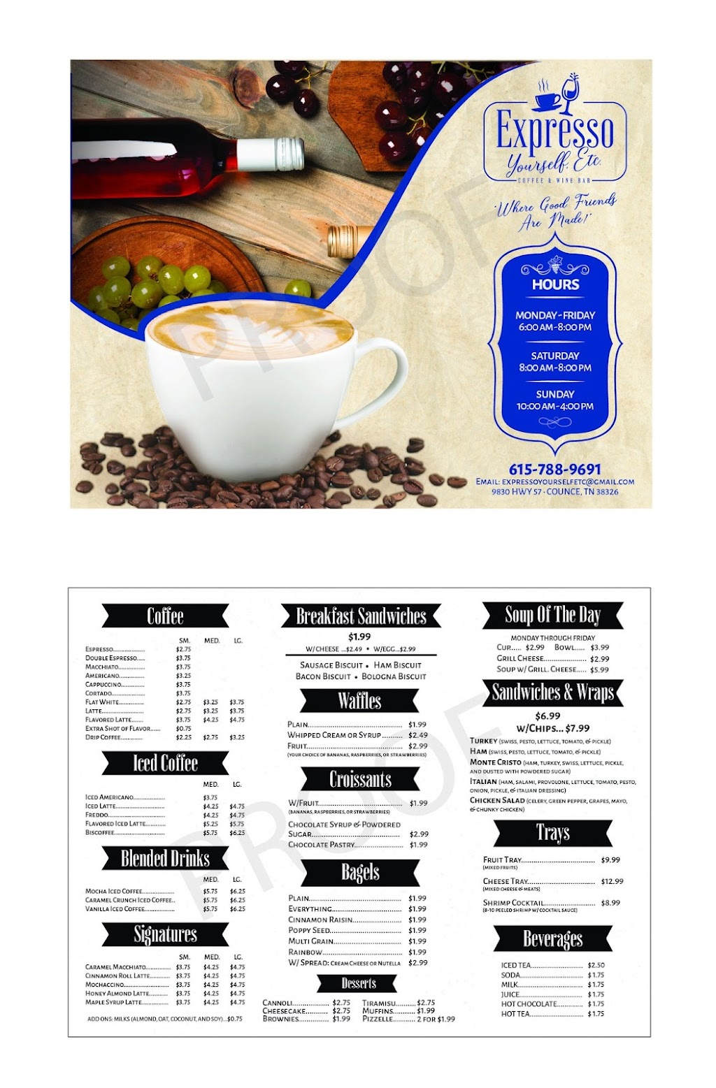 Expresso Yourself Etc | restaurant | 9830 TN-57, Counce, TN 38326, USA | 7314127791 OR +1 731-412-7791