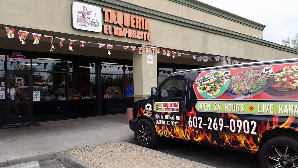 Taqueria El Vaporcito | restaurant | 2775 W Thomas Rd, Phoenix, AZ 85017, USA | 6022690902 OR +1 602-269-0902
