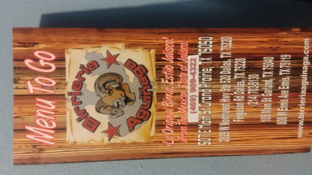 Birrieria Aguiñaga | restaurant | 507 E Main St, Grand Prairie, TX 75050, USA | 4699094322 OR +1 469-909-4322