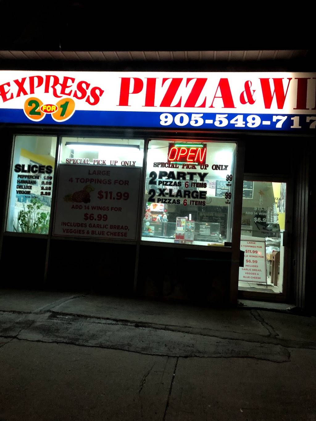 Express Pizza | restaurant | 1357 Main St E, Hamilton, ON L8K 1B6, Canada | 9055497171 OR +1 905-549-7171