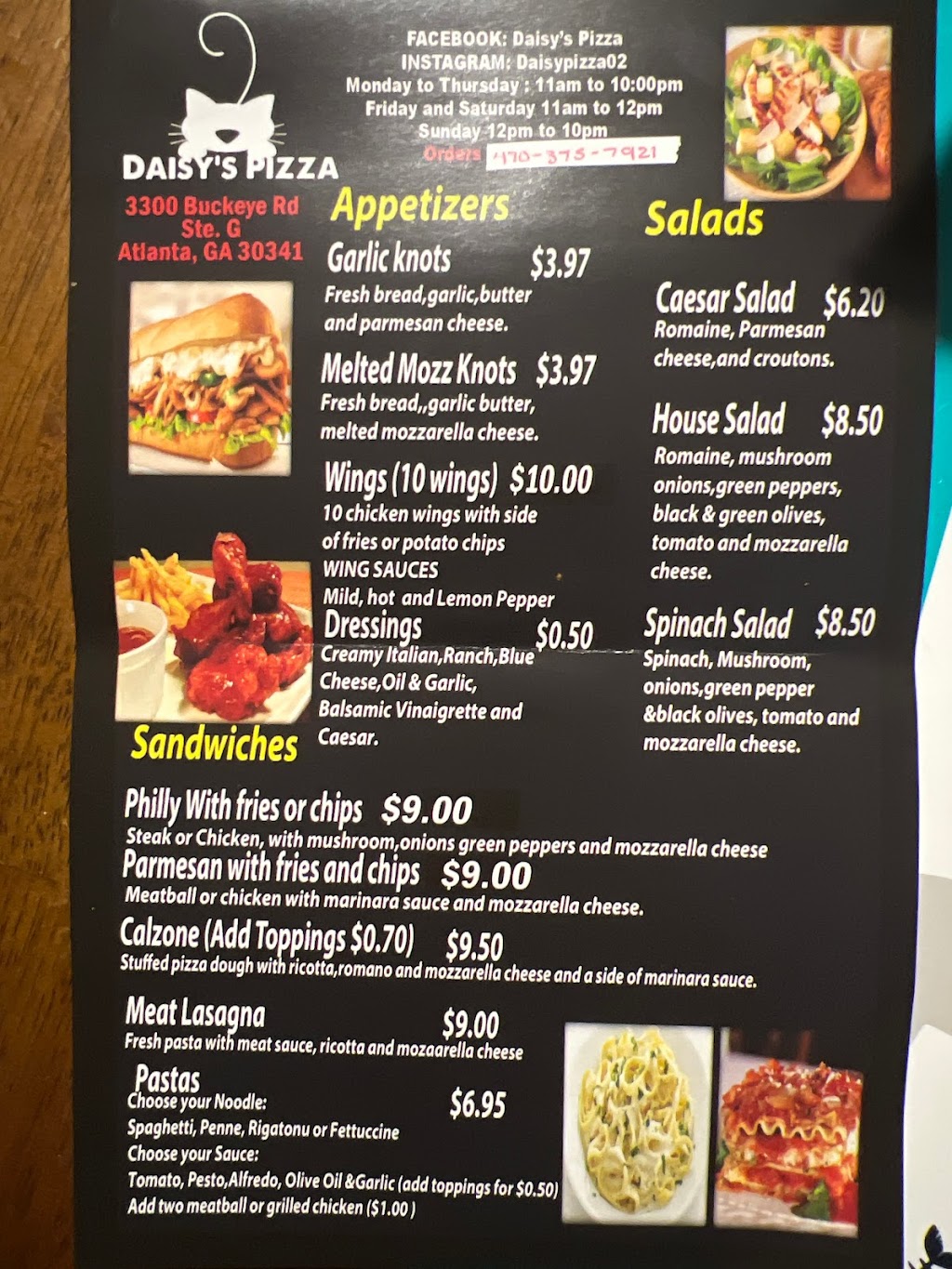 Daisy’s Pizza | restaurant | 3300 Buckeye Rd, Atlanta, GA 30341, USA | 4703757921 OR +1 470-375-7921