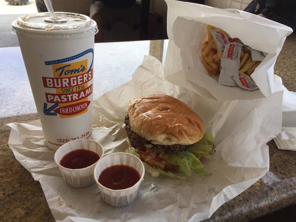 Toms Burgers | restaurant | 3566 E 1st St, Los Angeles, CA 90063, USA | 3232617536 OR +1 323-261-7536