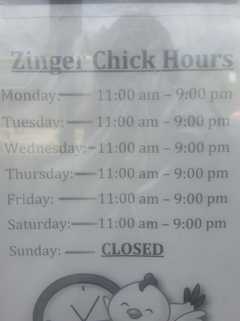 Zinger Chick | restaurant | 500 Willow Rd, Guelph, ON N1H 7G4, Canada | 5192658955 OR +1 519-265-8955