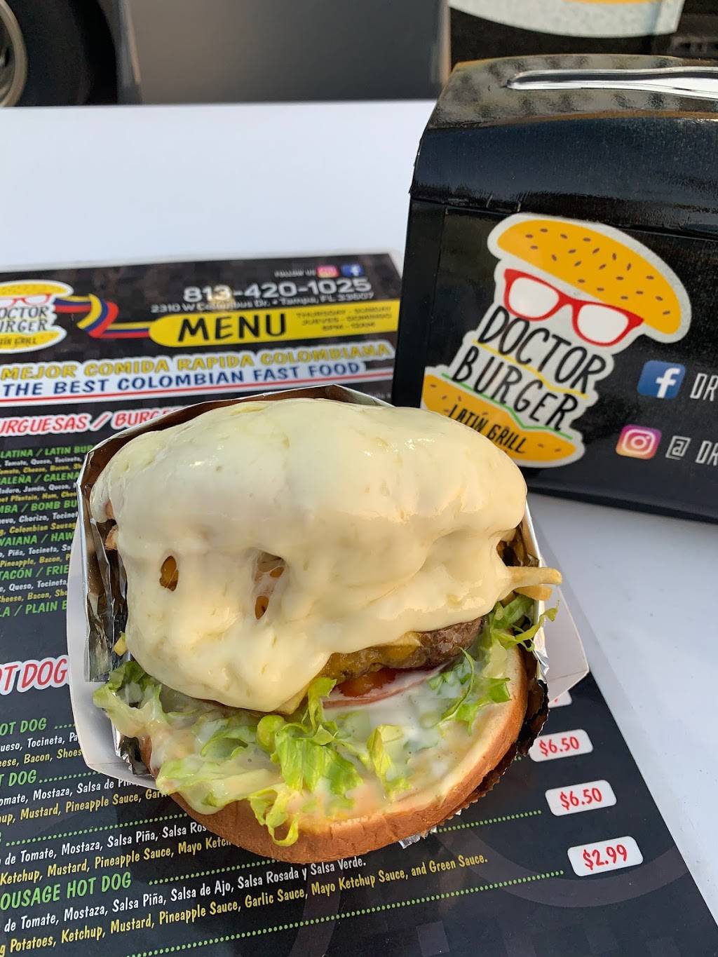 Doctor Burger Latín Grill | restaurant | 2520 W Hillsborough Ave, Tampa, FL 33614, USA | 8134201025 OR +1 813-420-1025