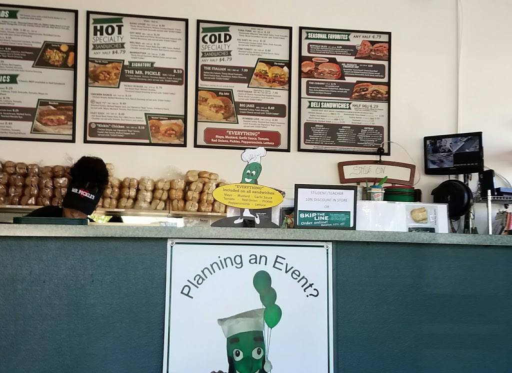 Mr. Pickles Sandwich Shop | meal takeaway | 300 E Monte Vista Ave, Vacaville, CA 95688, USA | 7074531283 OR +1 707-453-1283