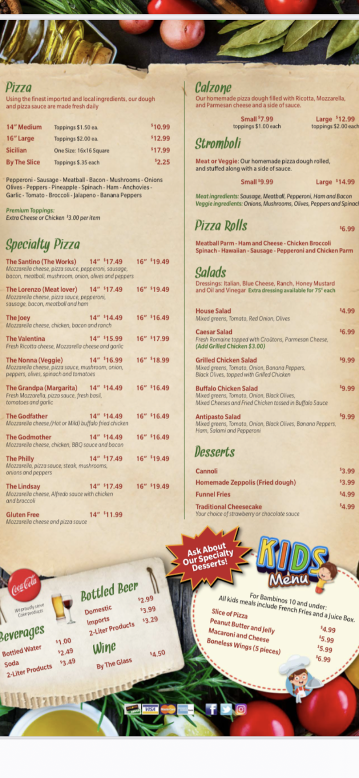Santinos Pizza-N-Wings | restaurant | 5420 Deep Lake Rd Suite 1000, Oviedo, FL 32765, USA | 3213164210 OR +1 321-316-4210
