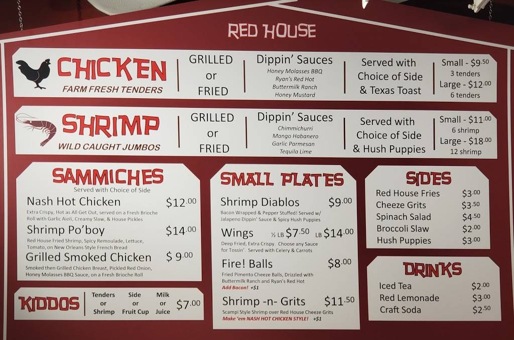 Red House Chicken and Shrimp | restaurant | 975 Main St, Nashville, TN 37206, USA | 6155891577 OR +1 615-589-1577