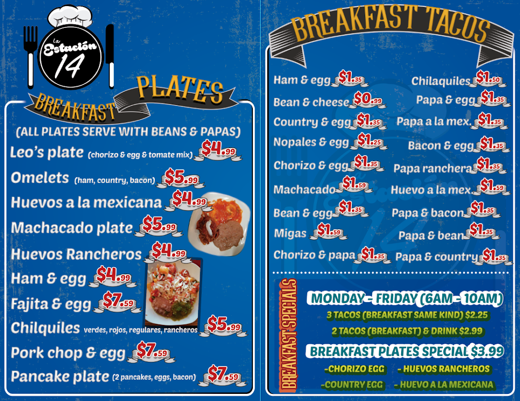 La Estacion 14 | restaurant | 2715 Hillcrest Dr, San Antonio, TX 78228, USA | 2105748864 OR +1 210-574-8864