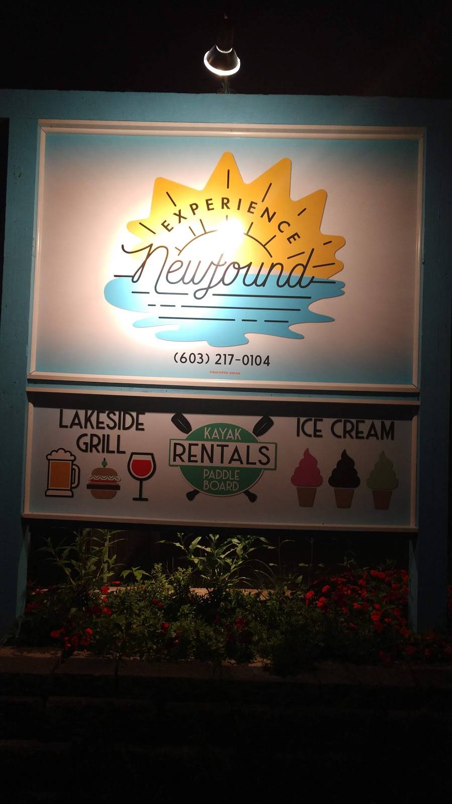 Experience Newfound - Grill - Ice Cream - Kayak & Paddle board R | restaurant | Lake St, Bristol, NH 03222, USA | 6032170104 OR +1 603-217-0104