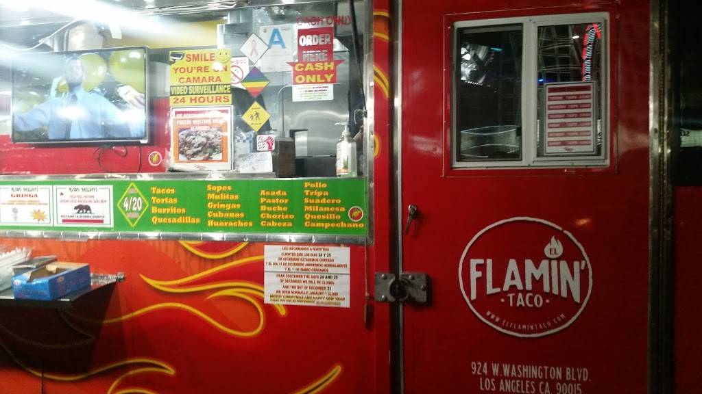 El Flamin Taco | restaurant | 6200 Sunset Blvd, Los Angeles, CA 90028, USA | 2092036116 OR +1 209-203-6116