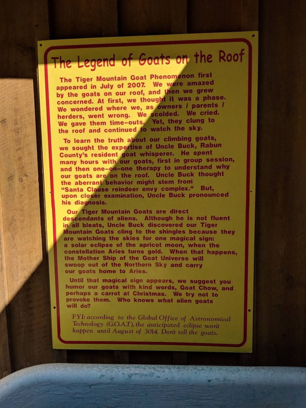 Goats On The Roof | restaurant | 3026 US-441, Tiger, GA 30576, USA | 7067822784 OR +1 706-782-2784