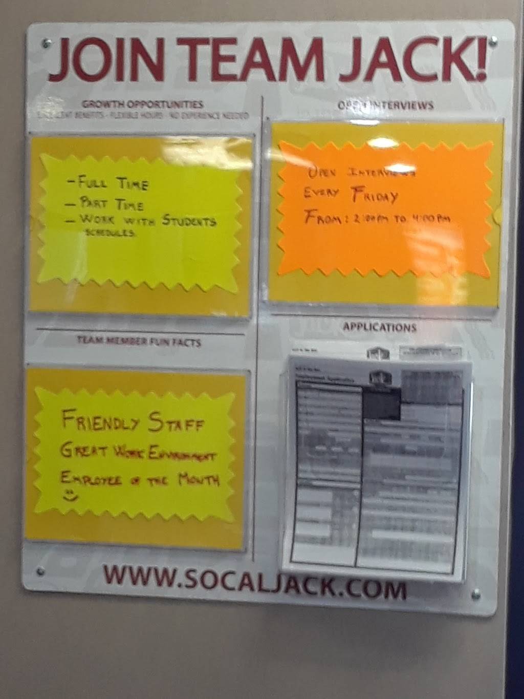 Jack in the Box | restaurant | 68020 Vista Chino, Cathedral City, CA 92234, USA | 7603270580 OR +1 760-327-0580