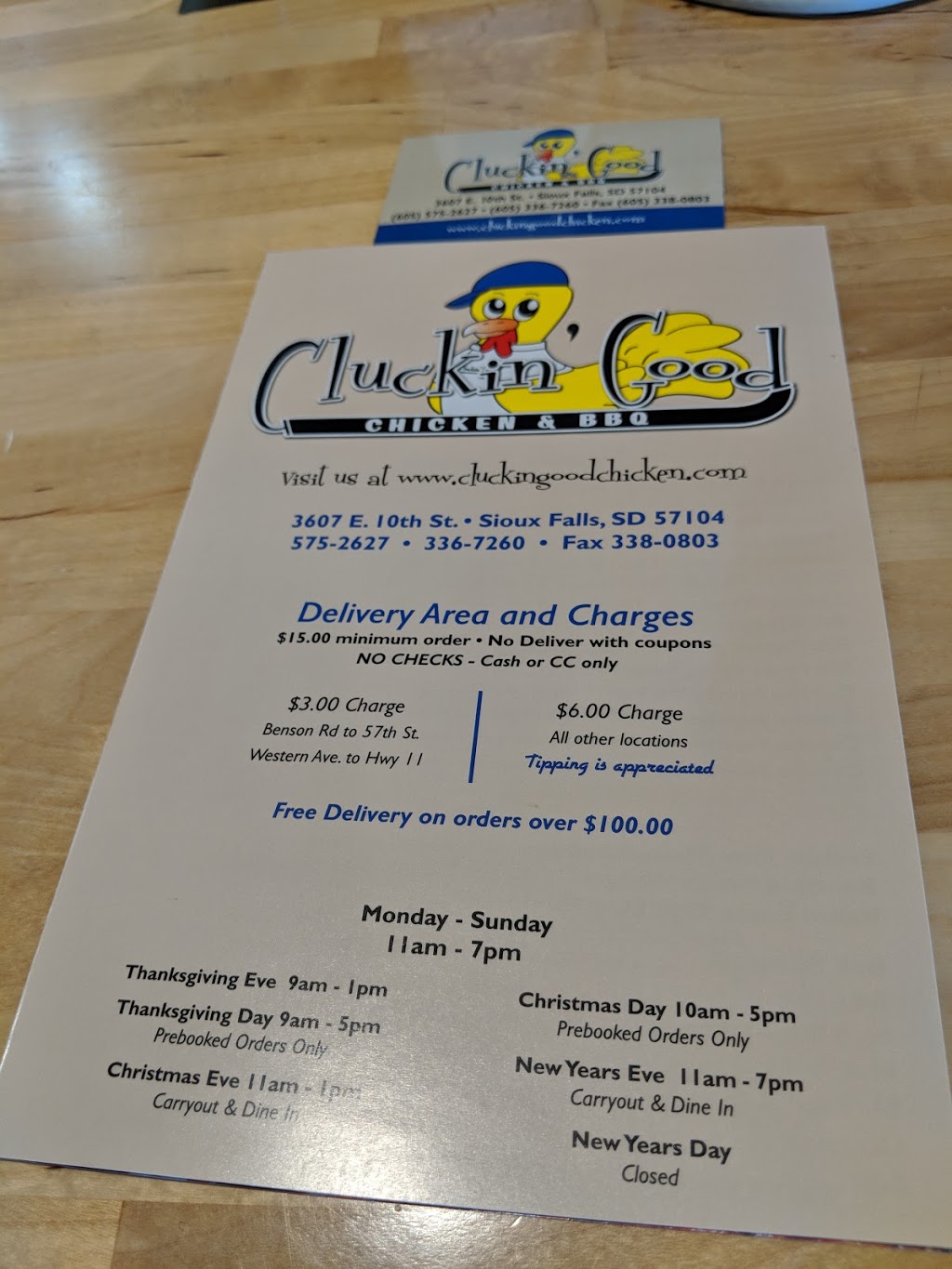 Cluckin Good Chicken & BBQ | restaurant | 3607 E 10th St, Sioux Falls, SD 57103, USA | 6053367260 OR +1 605-336-7260