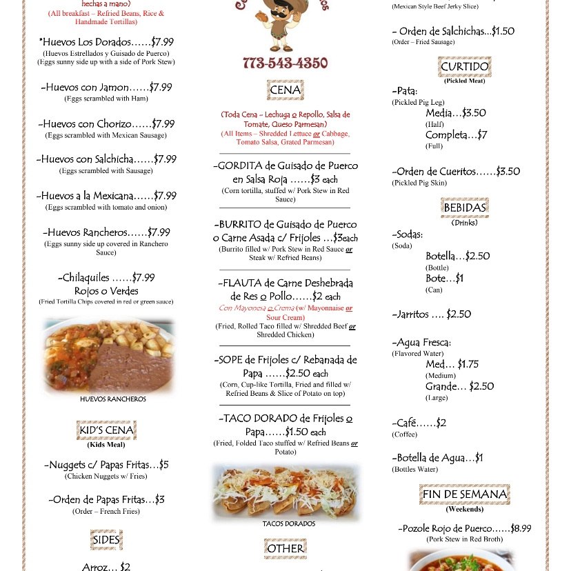 Cenaduria Los Dorados | restaurant | 13514 S Avenue O, Chicago, IL 60633, USA | 7735434350 OR +1 773-543-4350