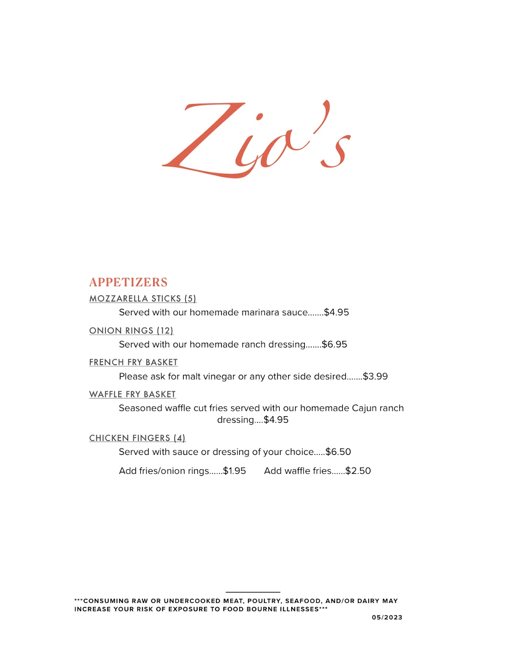 Zios | restaurant | 75 Banks Ave, Conyngham, PA 18219, USA | 5707881070 OR +1 570-788-1070