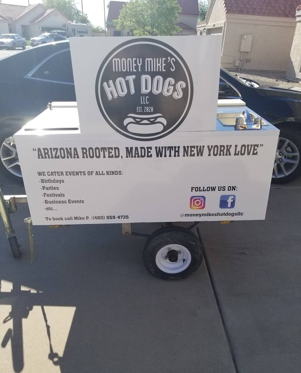 Money Mikes Hot Dogs LLC | meal takeaway | E Redfield Rd, Gilbert, AZ 85234, USA | 4805594735 OR +1 480-559-4735