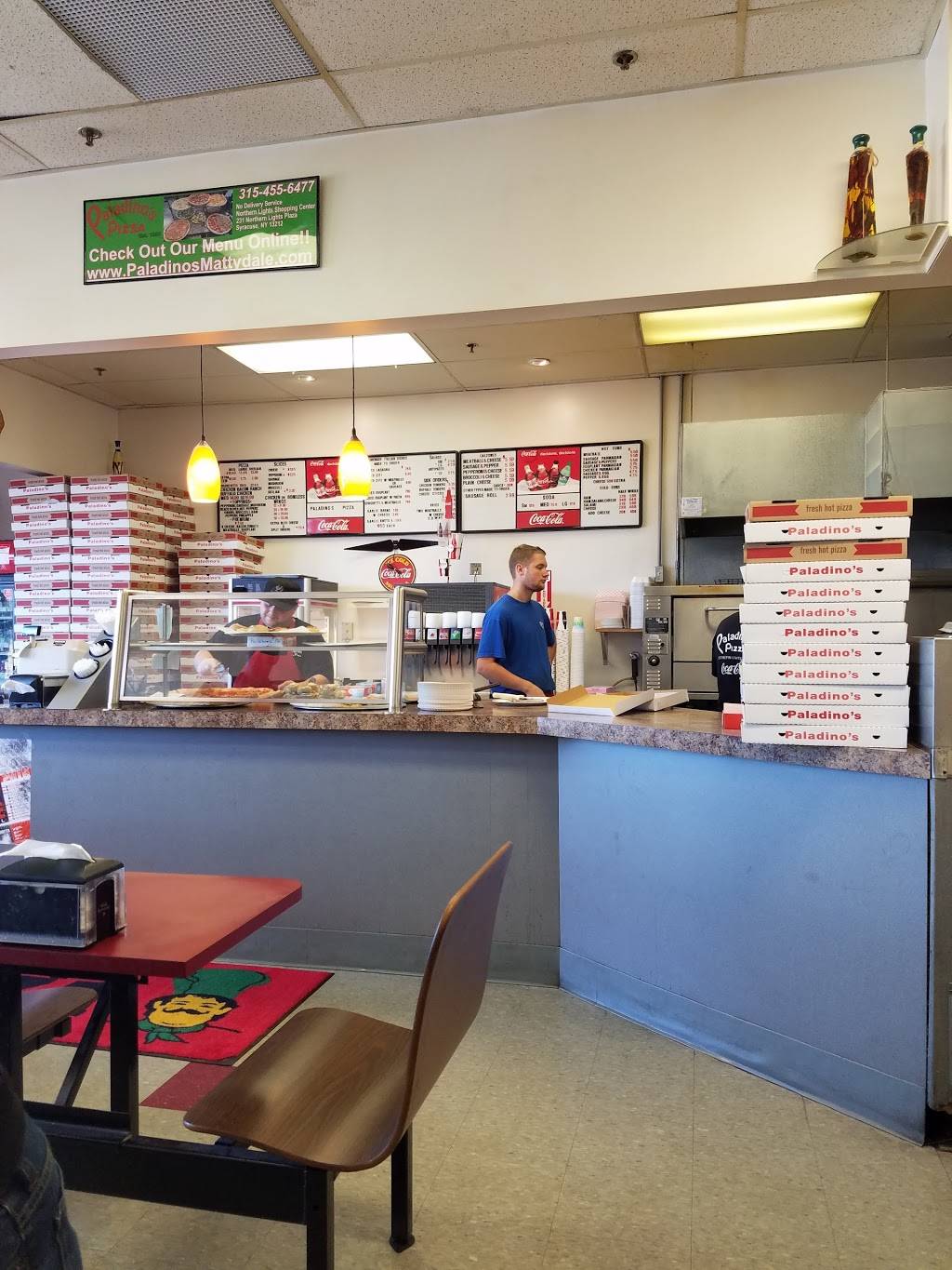 Paladinos Pizza | restaurant | 231 Northern Lights Plaza, Syracuse, NY 13212, USA | 3154556477 OR +1 315-455-6477