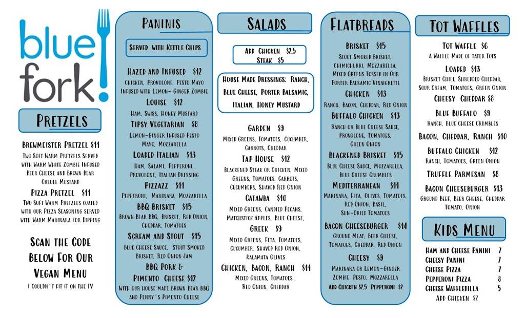 Blue Fork Restaurant | restaurant | 933 Louise Ave Suite 105, Charlotte, NC 28204, USA | 7045192328 OR +1 704-519-2328