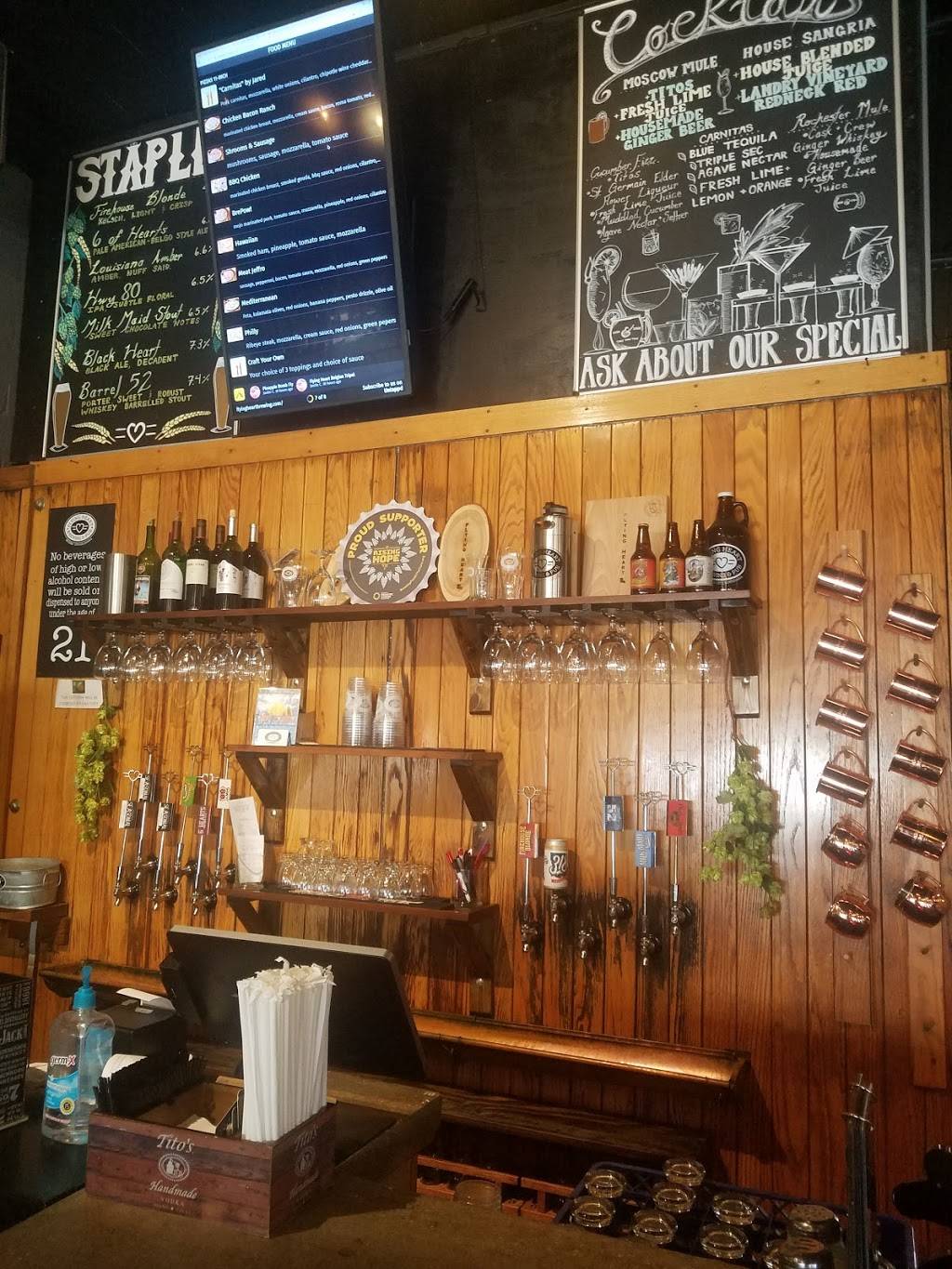 Flying Heart Brewing & Pub | restaurant | 700 Barksdale Blvd, Bossier City, LA 71111, USA | 3185847039 OR +1 318-584-7039