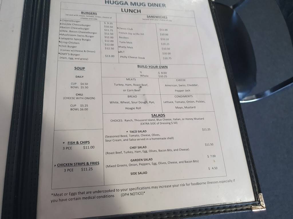 Hugga Mug Diner | restaurant | 10915 NE Fourth Plain Blvd, Vancouver, WA 98662, USA | 3608917721 OR +1 360-891-7721