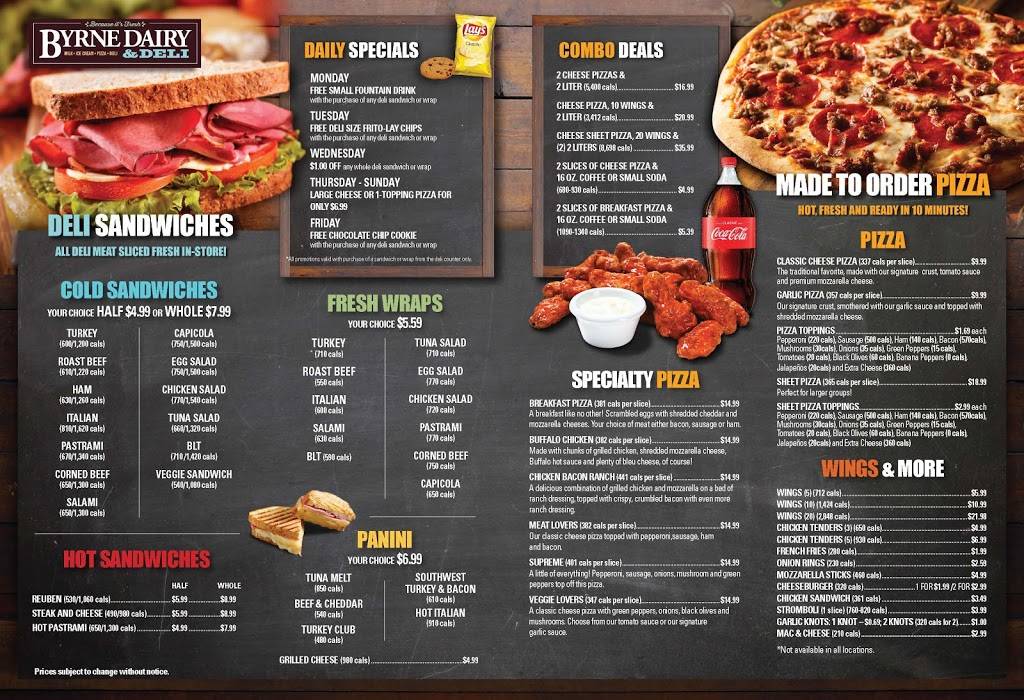 Byrne Dairy and Deli | meal takeaway | 97 W Bridge St, Oswego, NY 13126, USA | 3153422937 OR +1 315-342-2937