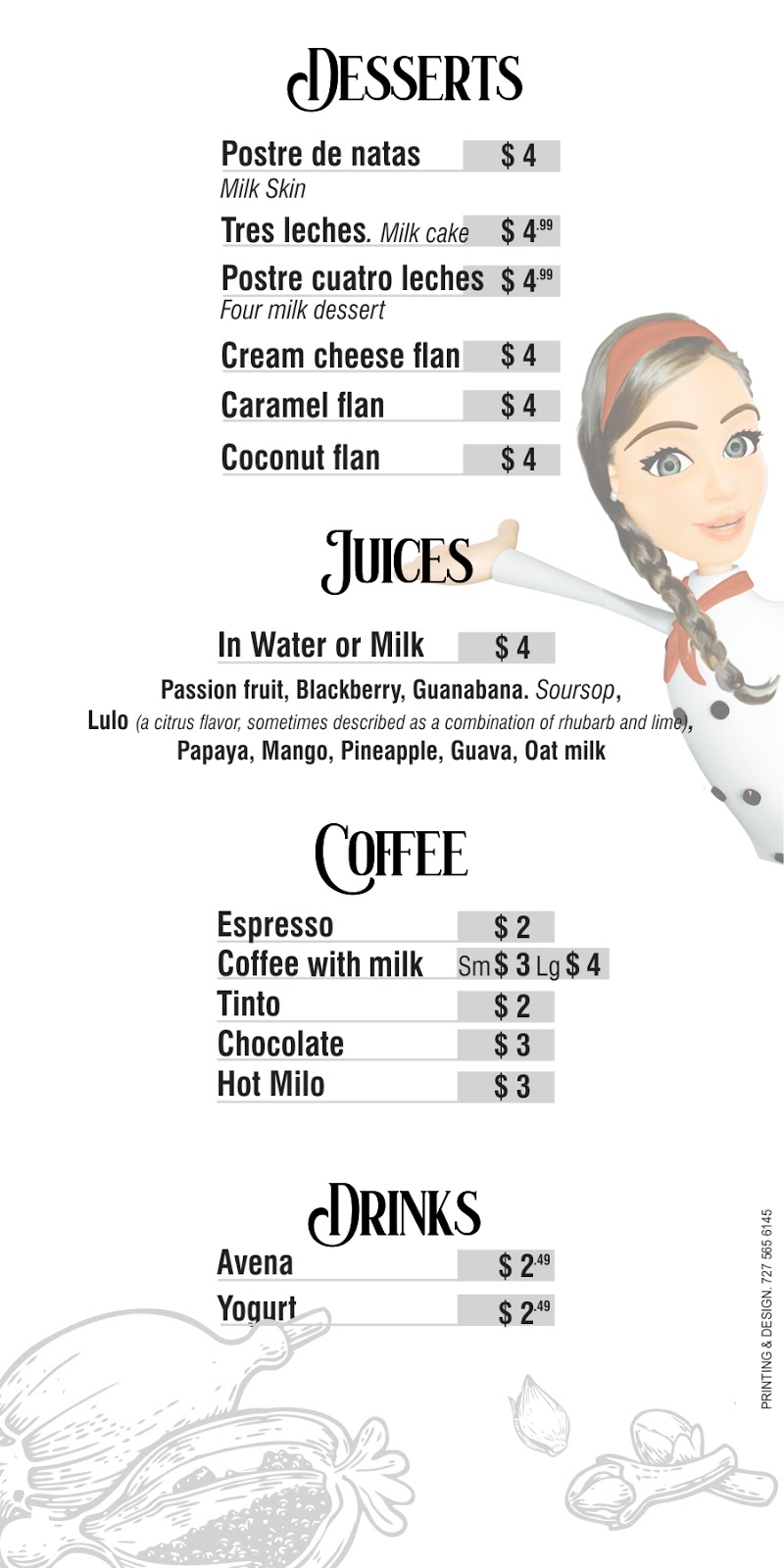 Moms Mary Restaurant, Inc | bakery | 3701 N Central Ave Unit B, Tampa, FL 33603, USA | 8137356226 OR +1 813-735-6226