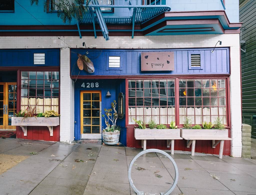 Firefly Restaurant | restaurant | 4288 24th St, San Francisco, CA 94114, USA | 4158217652 OR +1 415-821-7652