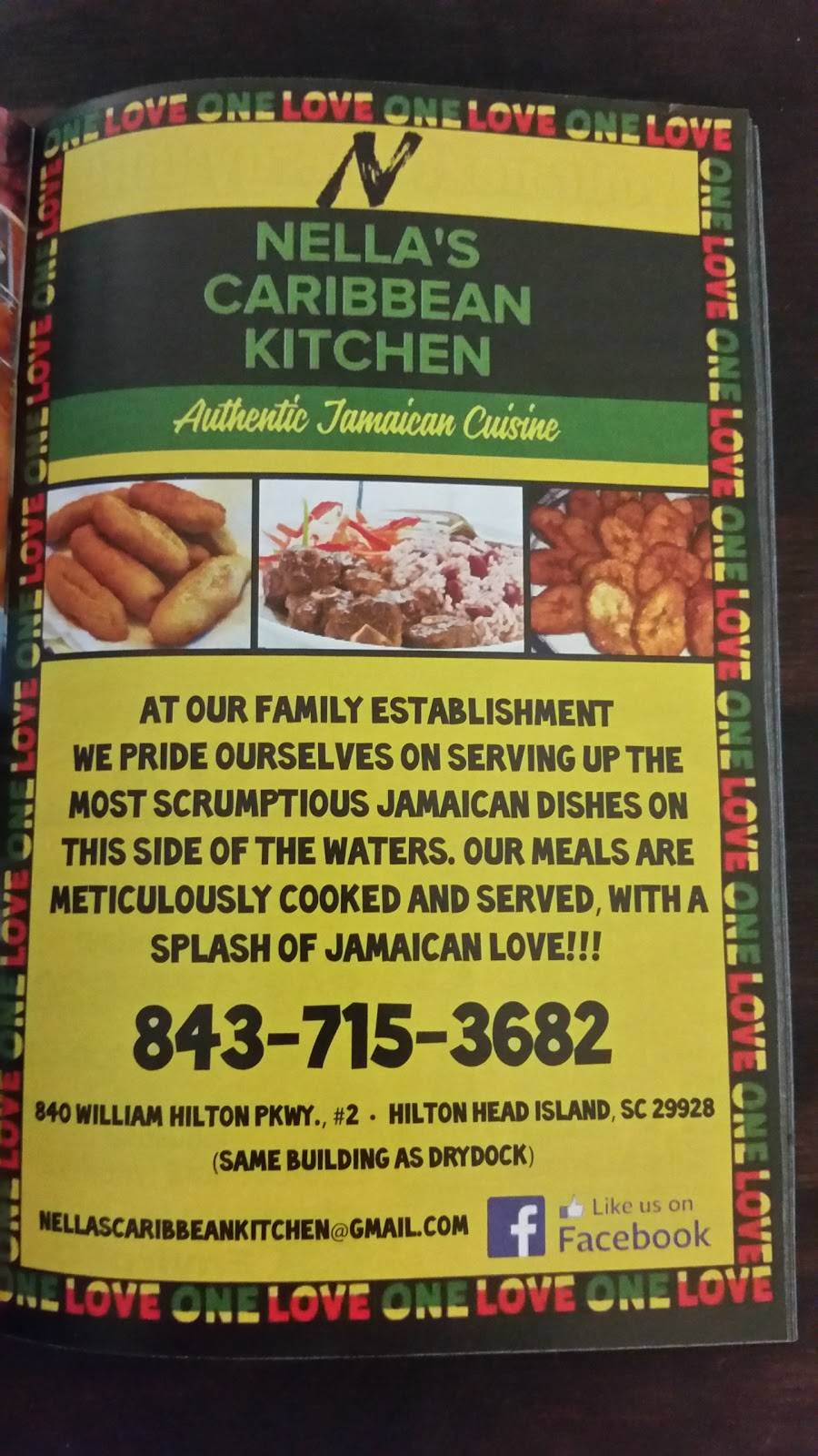 Nellas Caribbean Kitchen | restaurant | 840 William Hilton Pkwy #2, Hilton Head Island, SC 29928, USA | 8437153682 OR +1 843-715-3682