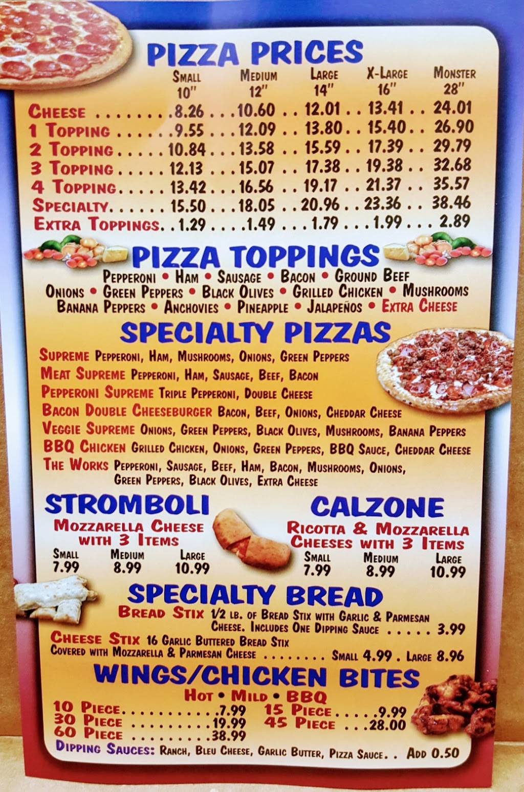 Monsters Pizza | restaurant | 637 Sand Ridge Rd, Hubert, NC 28539, USA | 9103268888 OR +1 910-326-8888